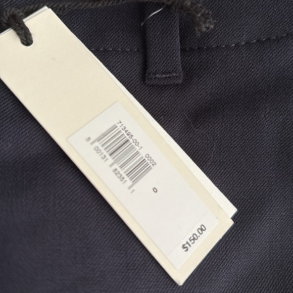 NWzt Banana Republic High Rise Slim Italian Wool Ankle Navy Pant Size 0. - Picture 5 of 7